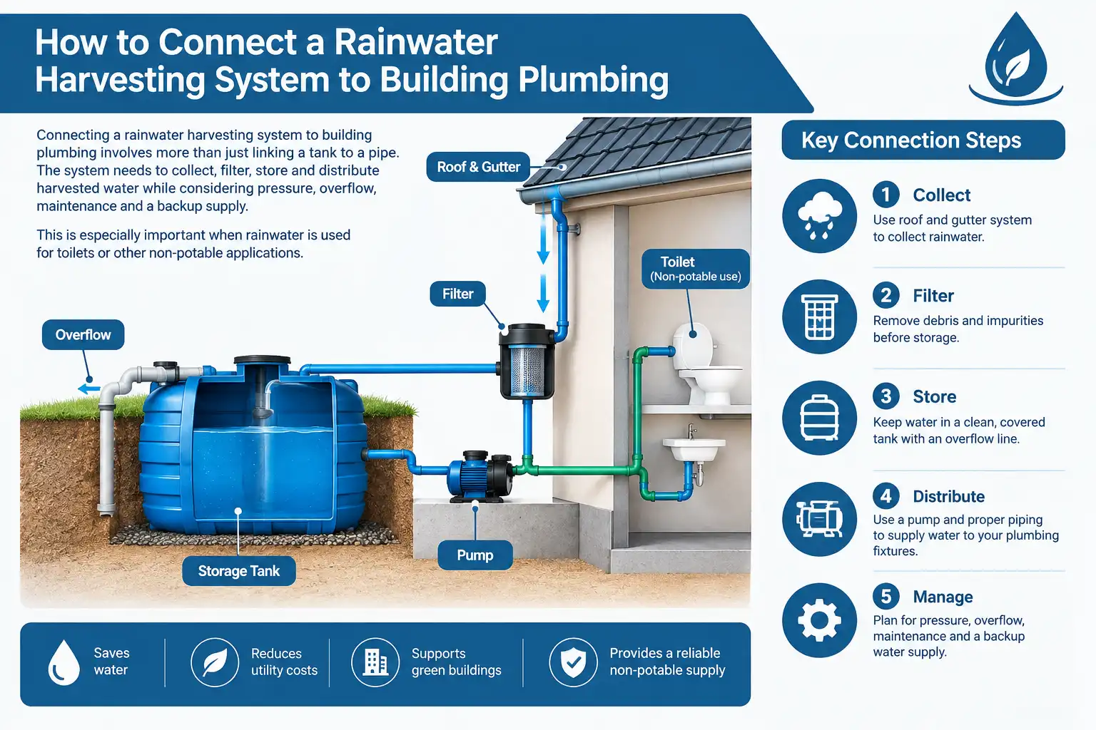 Rainwater Harvesting Plumbing Connection Guide